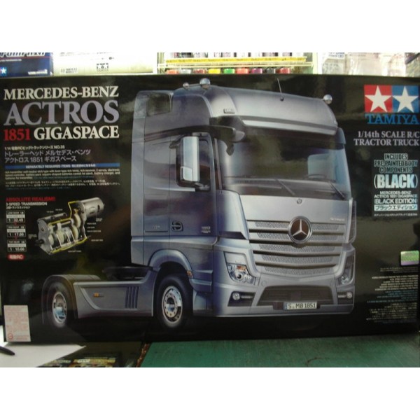 Tamiya Mercedes-Benz Actros 1851 GIGASPACE Black Edition - Rigidrc Shop